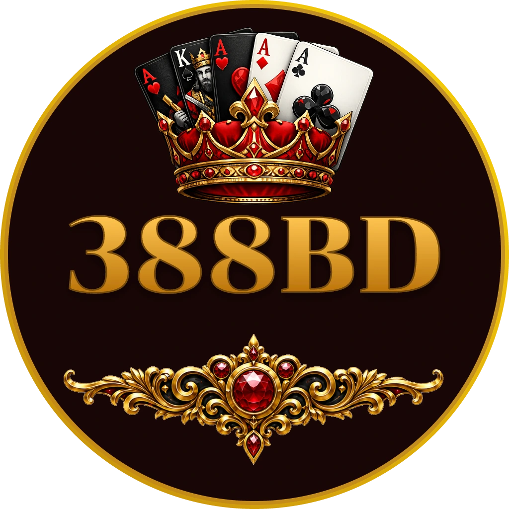 Stylish casino scene with a glamorous woman in a golden dress and glowing roulette wheel symbolizing luxury gaming and big wins at 388BD casino in Bangladesh